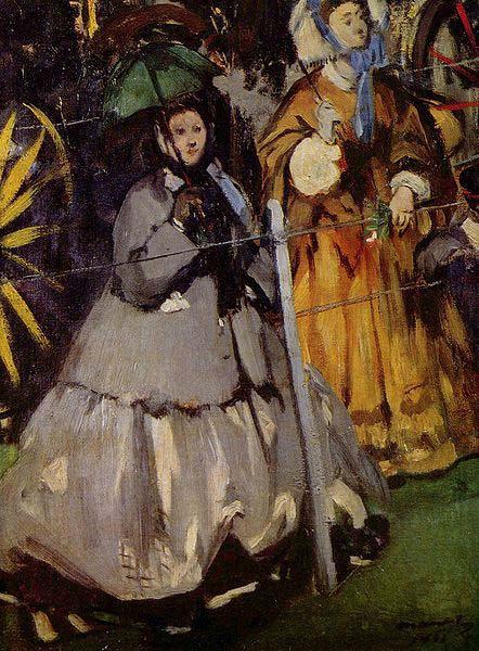 Edouard Manet Zuschauerinnen beim Rennen oil painting image